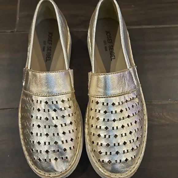 Josef Seibel Sofie 27 Platnium Slip-On Loafers Sz 40 - Picture 10 of 10